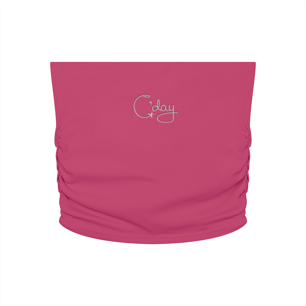 Women’s Ruched Cropped Yoga Tube Top