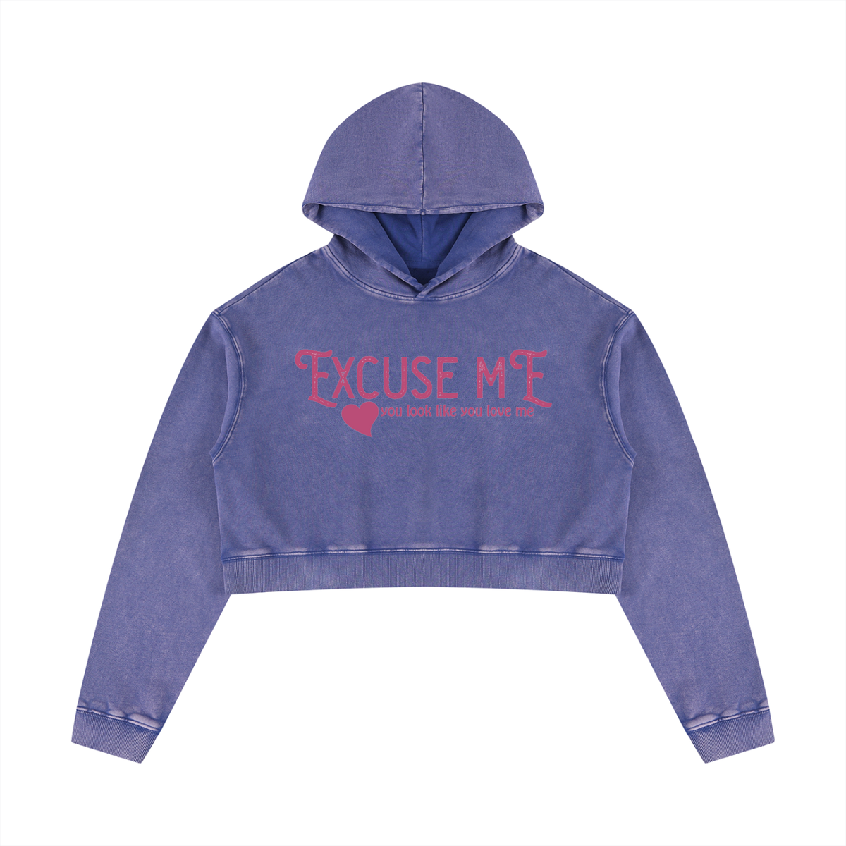 Women’s Mineral Washed Crop Hoodie