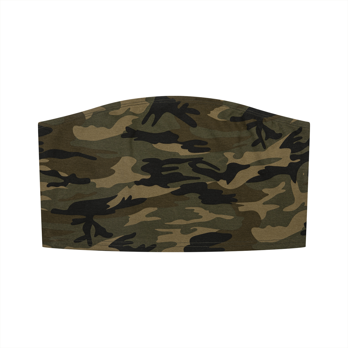 Camo Cropped Tube Top