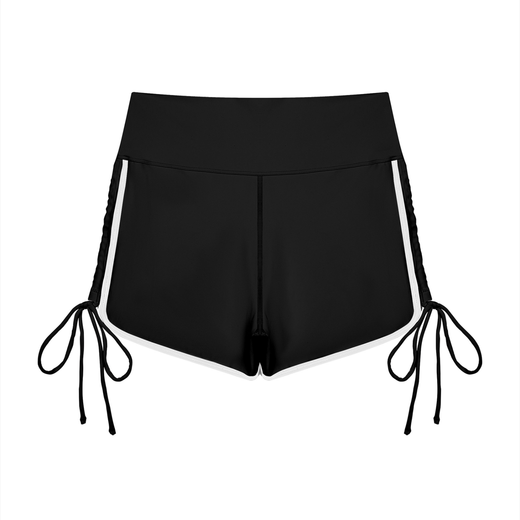 Women’s Color Block High Waisted Yoga Shorts