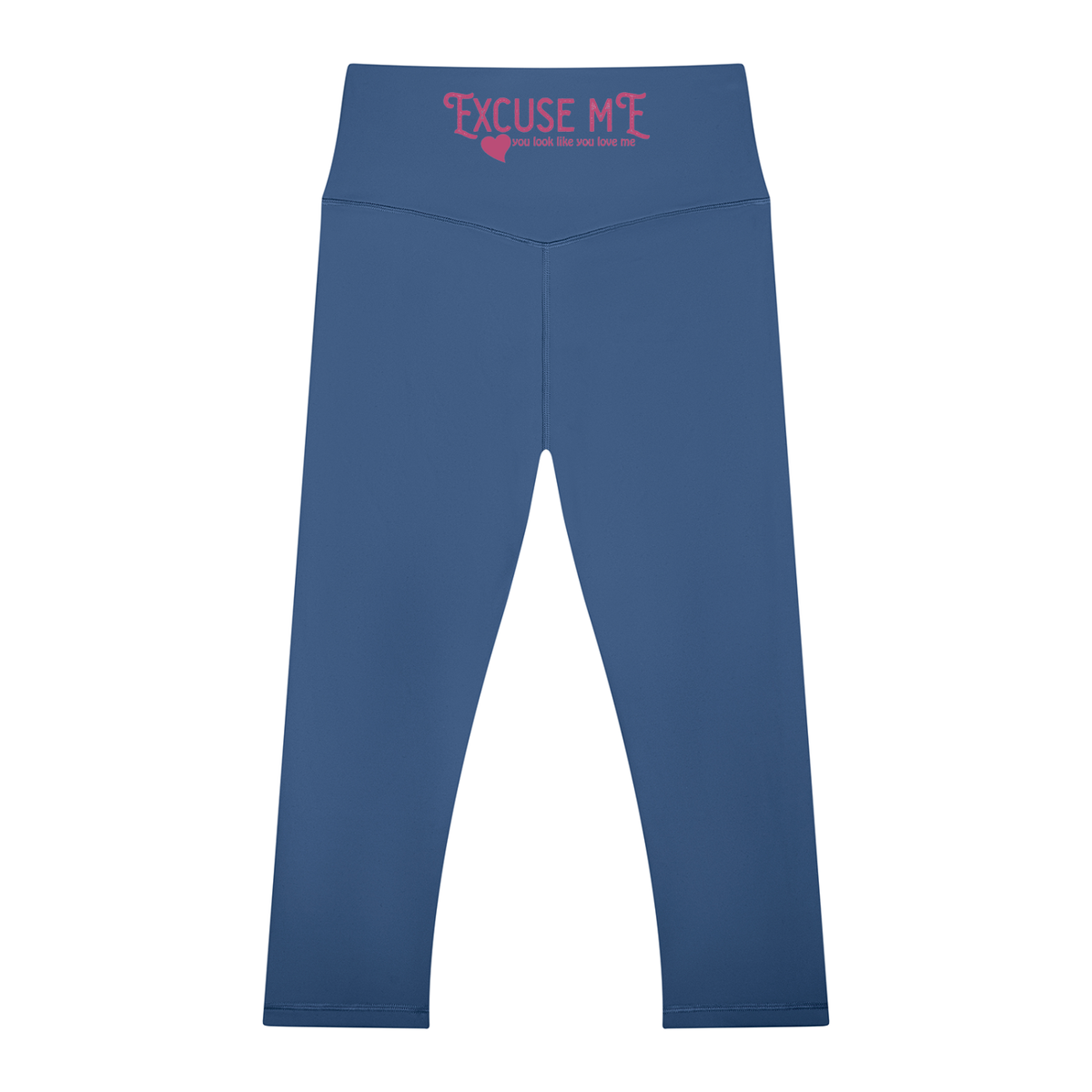 Women's High Waisted Excuse Me Capri Leggings