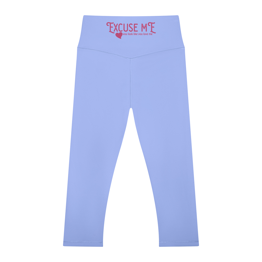 Women's High Waisted Excuse Me Capri Leggings